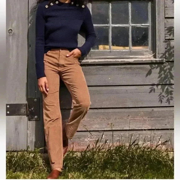 NWT Faherty Garment Dyed Organic Cotton Corduroy Straight Leg Jeans size 26 - Picture 2 of 11